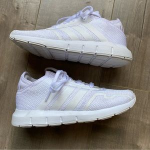 Kids Adidas Originals Swift Run X Shoes, Cloud White, Size 2Y